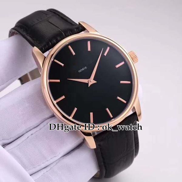 

новые дешевые автоматические мужские часы traditionnelle 43075 / 000r-b404 розовое золото корпус черный циферблат черный кожаный ремешок выс, Slivery;brown