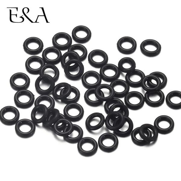 

30pcs black rubber o-ring for positioning of beads charms for leather bracelet making assortment washer gasket sealing ring, Blue;slivery