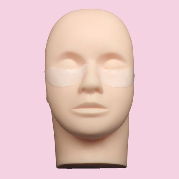 

1pc silicone practice head training head practice eyelash extensions professional makeup tool lash extension