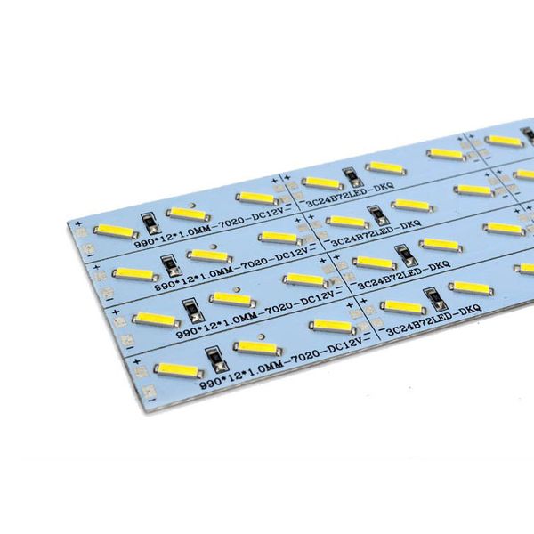 

crestech smd 7020 72led 1m super bright led strip dc12v aluminum alloy led strip light for cabinet/jewelry display