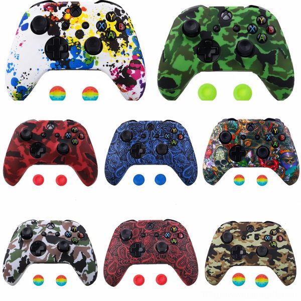 

kuamd surreal lava patterned faceplate controller housing shell case replacement part front xbox one x & one s for (model 1708