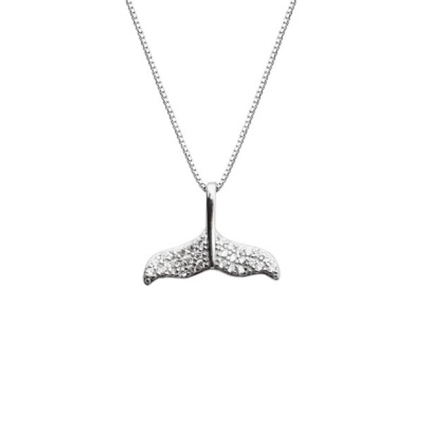 

fashion 925 sterling silver mermaid tail pendant necklace temperament clavicle chain necklace for women wedding luxury jewelry