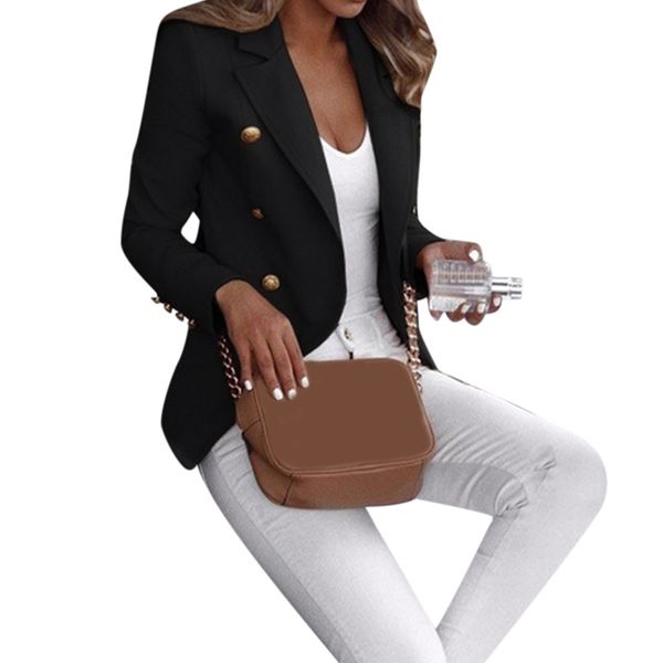 

2019 autumn winter new style women blouse loose blazer long sleeve clothing casual jacket ladies office wear coat#g6, White;black