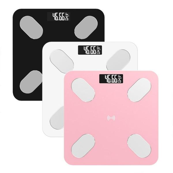 

bluetooth body fat scale - smart bmi scale digital wireless weight scale analyzer with smartphone app (not included battery
