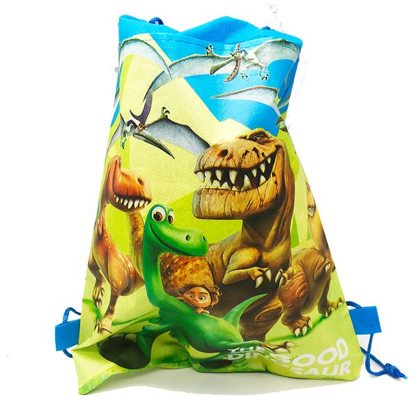 

12pcs/lot dinosaur theme drawstring backpacks baby shower party supplies kids birthday party decorations dinosaur backpacks