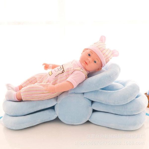 

baby breastfeeding pillows adjustable soft breathable personality short plush newborn infant nursing feeding cushion baby care, White