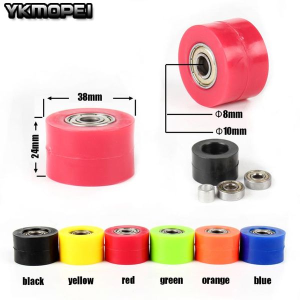 

new pit pro pit dirt bike motorcycle motorbike 8mm or 10mm chain roller tensioner pulley wheel guide for 125 xr crf 50 klx110