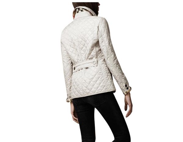 

wholesale- new women jacket winter autumn coat fashion cotton slim british style plaid quilting padded parkas, Black;brown