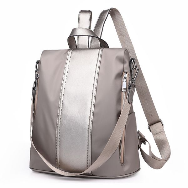 

fashion anti-theft soft nylon large capacity backpack female 2019 simple school back pack for teenager girls shoulder bags xa13k