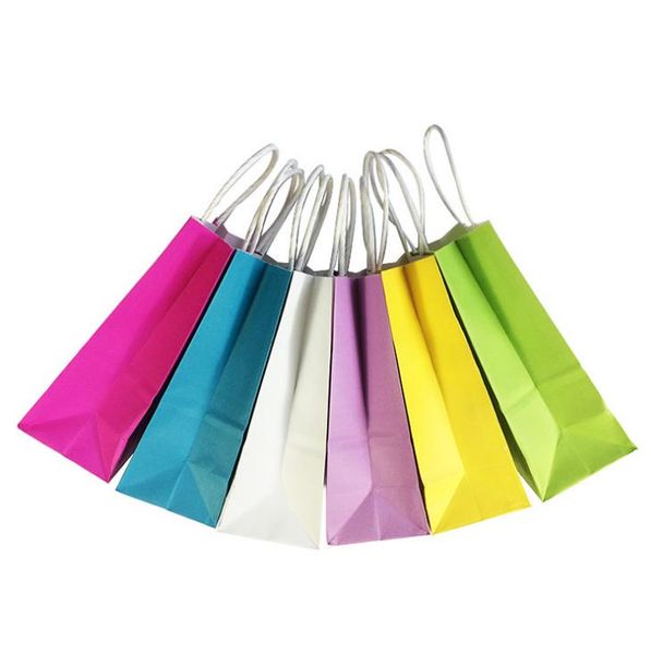 

diy multifunction soft color paper bag with handles/ 21x15x8cm/ festival gift bag /shopping bags kraft paper