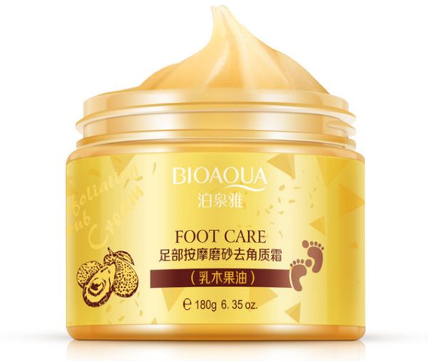 Dropshipping BioAQUA 24 K Altın Shea Buttermassage Krem Peeling Yenileme Maske Bebek Ayak Cilt Düzgün Bakım Kremi Peeling Ayak Maskesi