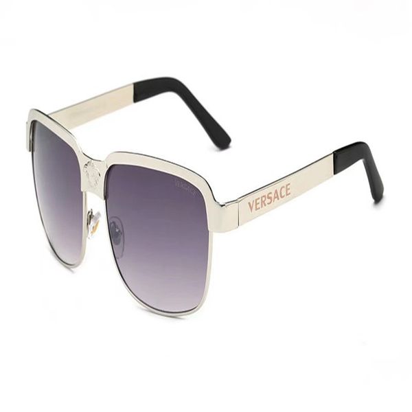 

luxury- classic pilot sunglasses designer brand mens womens sun glasses eyewear metal glass lenses s1253, White;black