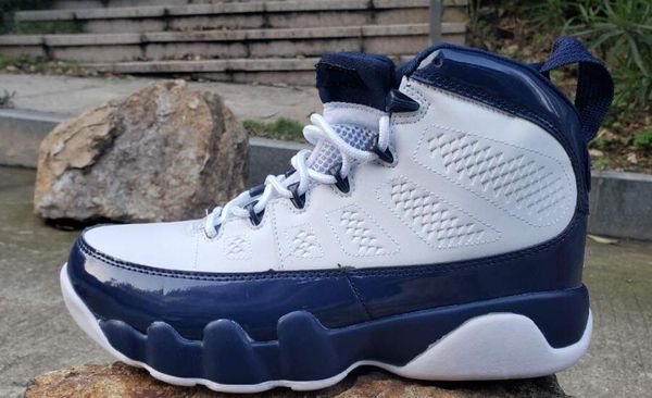 

2020 new arrival 9s white blue men leather wholesale outdoor shoes shoes size 40-47