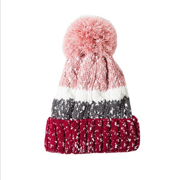 

autumn and winter knit hat ladies warm cute bomber hats, Blue;gray