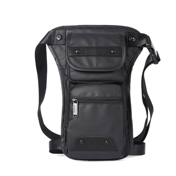 

portable men motorcycle rider drop leg bag belt waist fanny pack x5xa