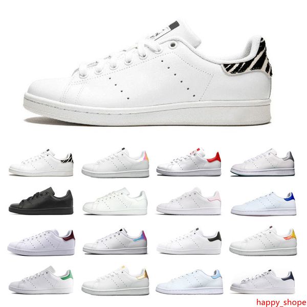 

2019 smith casual shoes mens womens training runners designer raf simons stan smiths leather shoes sneakers solid grey blue multi colors