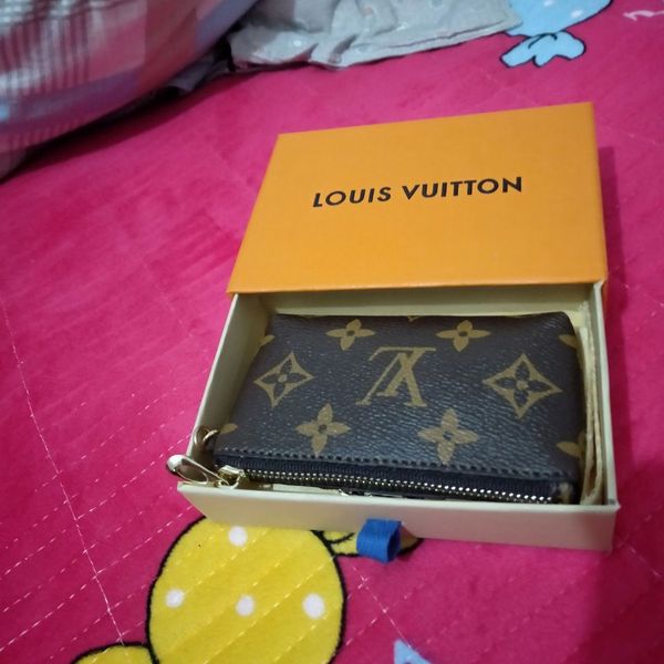 

fashion design women's alloy key chain bag accessories car pendant leather material classic coffee flower key buckle letter zero wallet, Silver