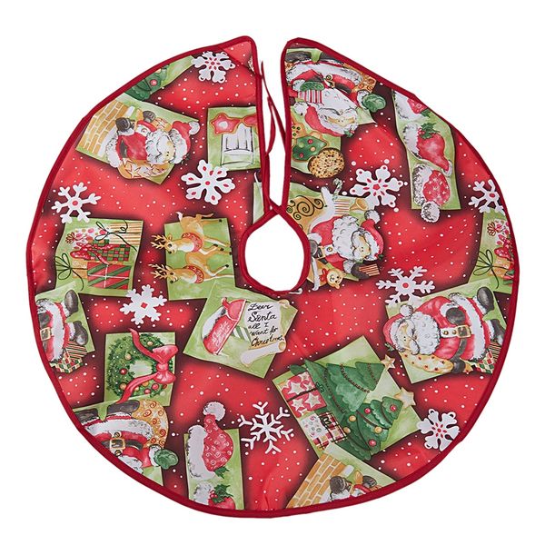 

cartoon printing santa claus christmas tree skirt christmas tree bottom decoration diameter santa claus 60cm