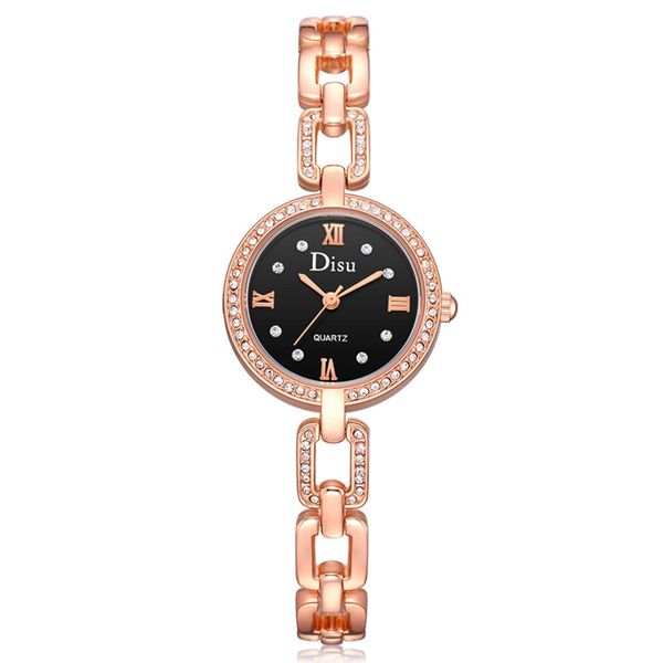 

luxury rhinestone bracelet watch fashion women watch metal strap ladies quartz wristwatch zegarek damski 2019, Slivery;brown