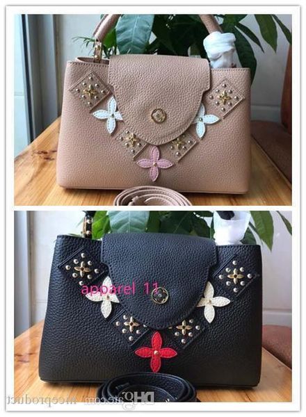 

2020 m51394 taurillon bag litchi pattern made of calf leather women handbags iconic bags handles shoulder bags