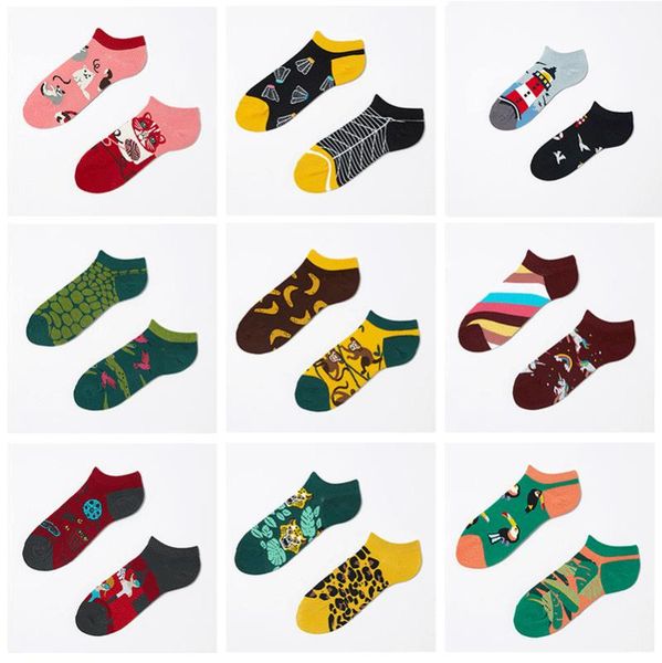 

new spring summer ab boat fashion creativity funny cute women socks kawaii harajuku korean couples cotton gifts for socks casual, Black;white