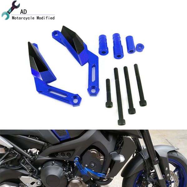 

motorcycle frame sliders crash engine pads for yamaha mt09 tracer side shield protector fz mt 09 2014 2015 2016 accessories moto