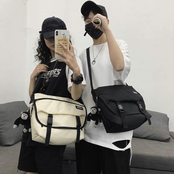 

new fashion man shoulder bags women shipping bags couples cross body canvas bag hip hop handbag