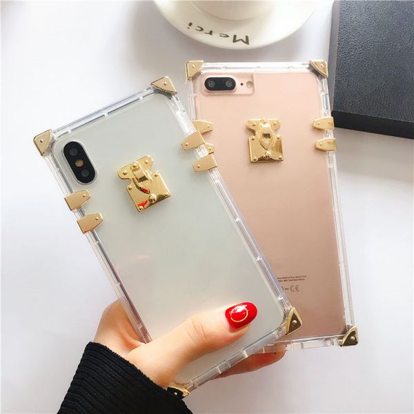 

luxury phone case transparent tpu cover for iphone x xs max xr designer phone cover fashion cases