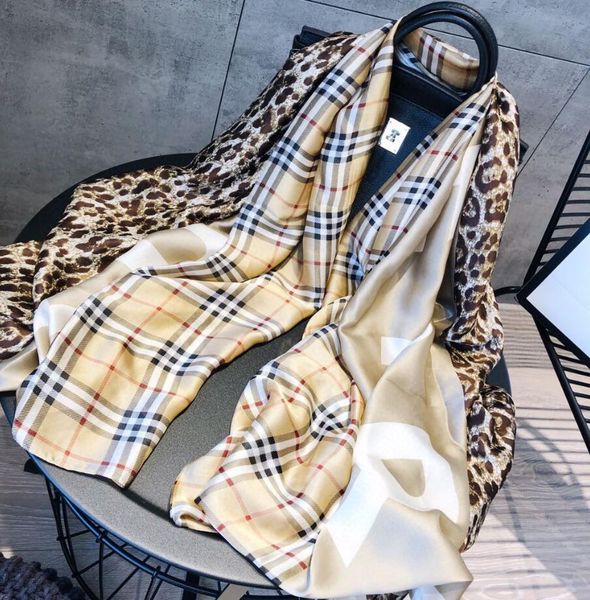 

brand silk scarf for women spring summer designer floral flower long scarves wrap with tag 180x90cm shawls with box or no box, Blue;gray