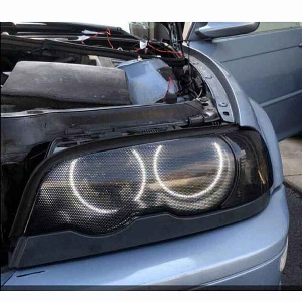 

106 x 30cm tinting perforated mesh film fly-eye legal tint headlight rear light