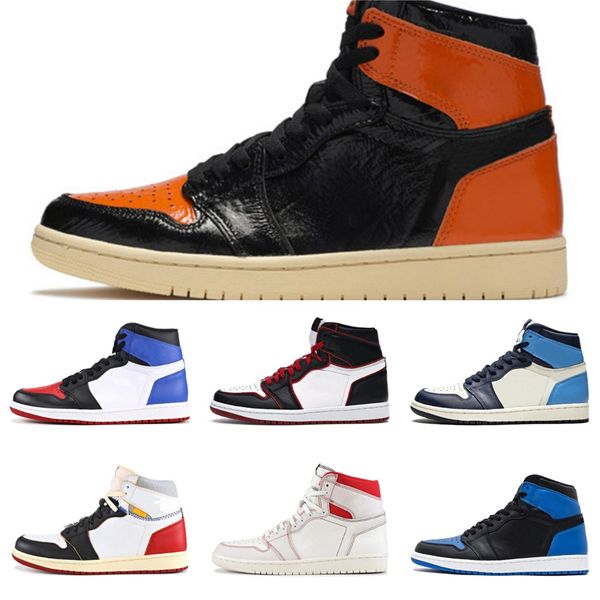 

1 basketball shoes athletics sneakers basket ball for mens sports torch hare game royal pine green court 1s trainers jumpman des chauss#596