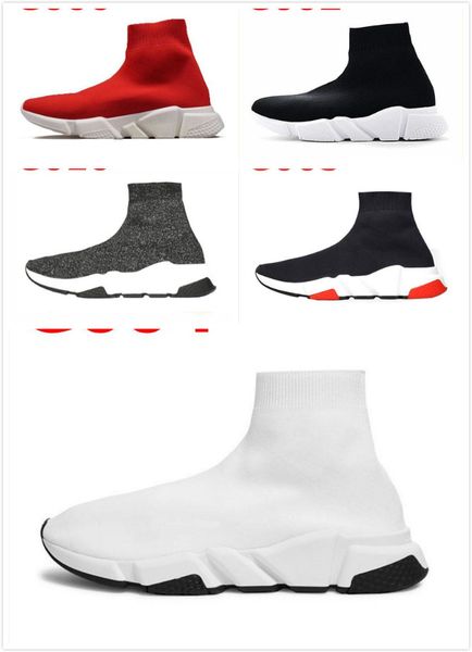 

2020 clearsole speed trainer sock shoes clear sole men women sneakers black red white yellow fluo gray mens fashion casual shoe 36-45