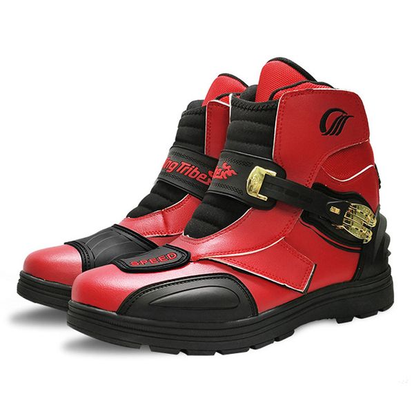 

riding tribe microfiber leather road motorcycle boots pro biker speed moto motorbiker racing boots motocross shoes