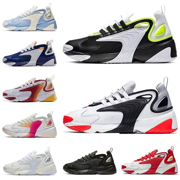 

new m2k tekno zoom 2k shoes 2000 black sail white orange navy off womens designer sports shoes mens trainer size 7-12