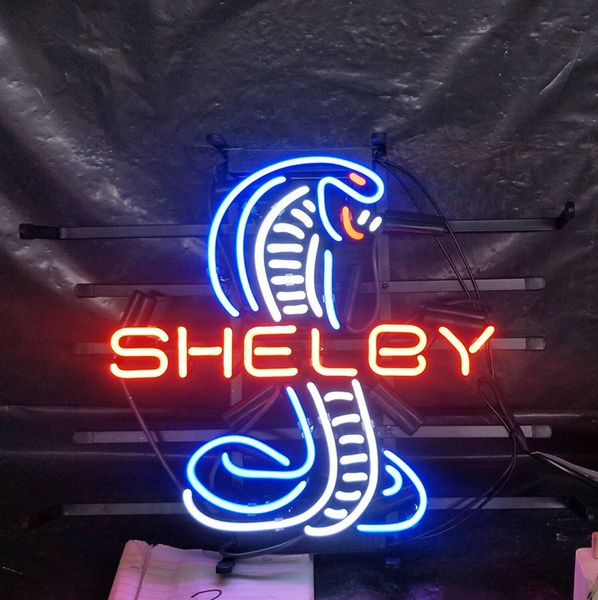 

shelby неоновая вывеска света реклама бар развлечения клуб украшения художественный дисплей настоящее стекло неоновая лампа металлический ка
