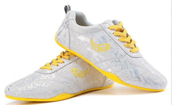 

cowhide martial arts training shoes taiji tai chi sneakers sports wushu performance shoes blue/pink/black