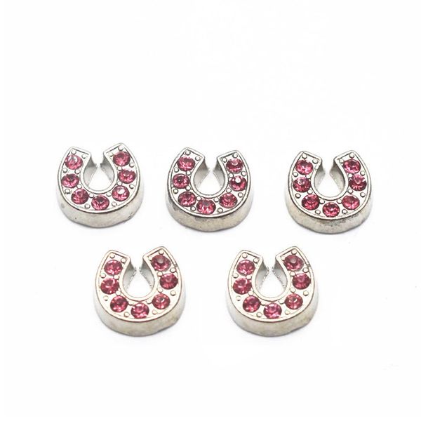 

new style 20pcs/lot silver crystal horseshoe alloy floating charms living memory floating lockets charms for diy accessory, Bronze;silver