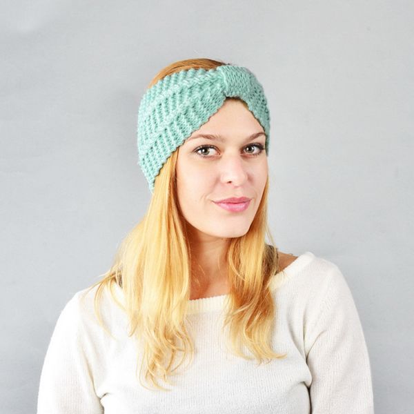 

shujin 2019 autumn knitting headband women fashion solid hair accessories casual 15 colors crochet knitted headbands for girls