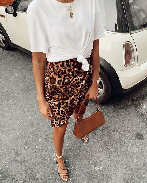 

женщины дизайнер леопардовый принт юбки летняя мода сексуальные женские свободные платья длиной до колен повседневная одежда новый, Black