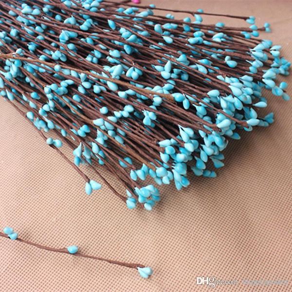 100 pcs 40 cm ramos artificiais arame farpado decoração de casamento DIY estames grinalda scrapbookings flowers fascinante artesanato acessador de artesanato