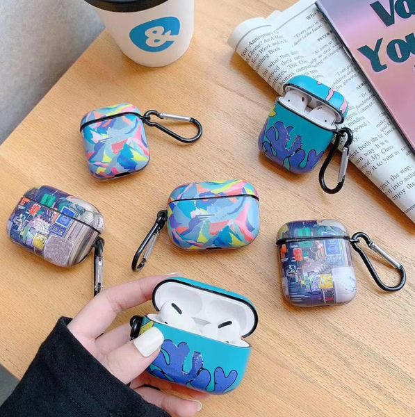 

designer's airpods 1/2 case ais fashion print bluetooth headset shell airpods pro earphone cover new product launch
