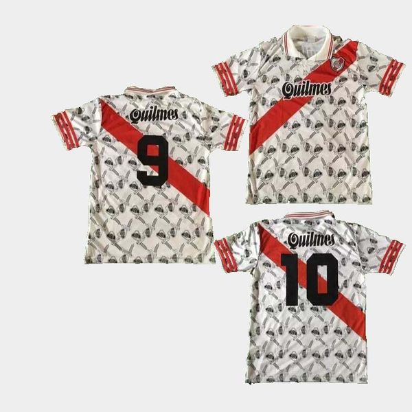 

retro camiseta 1996 retro river home soccer jersey football shirts salas francescoli gallardo tricampeon 96 97, Black;yellow