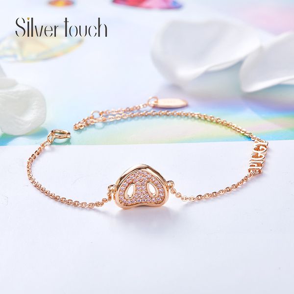 

wedding party silver s925 beaded pearl gift woman lady diamond jewelry bracelets for bride acting initiation graduation cde-584, Golden;silver