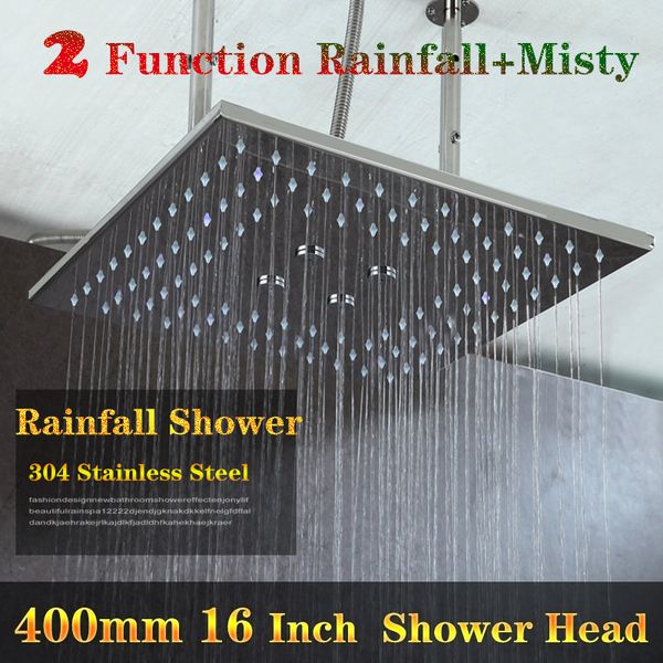 2019 Large Size 40x40cm Unique Bathroom Shower Luxury 304 Stainless Steel Ceiling Big Rain Shower Head With Arms From Happinessmrs 256 29