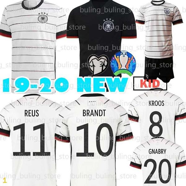 

2020 germany soccer jersey 5 hummels 8 kroos draxler 11 reus muller gotze kimmich gundogan 20 21 men kid home kit football shirt, Black;yellow
