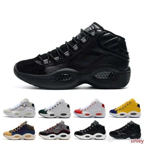 

wholesale men sneakers question 1 allen iverson classic mens basketball sho good zapatillas designer sneakers man trainer size 7-11