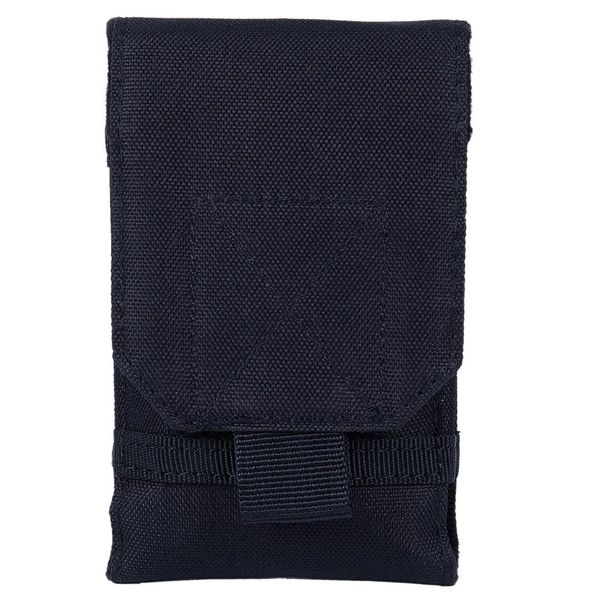 

outdoor camping hiking phone bag bag hook loop belt pouch nylon mobile case black