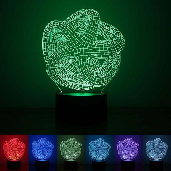 

7 color 3d night light star night light eye care led light bedside night lamp home decoration birthday gift