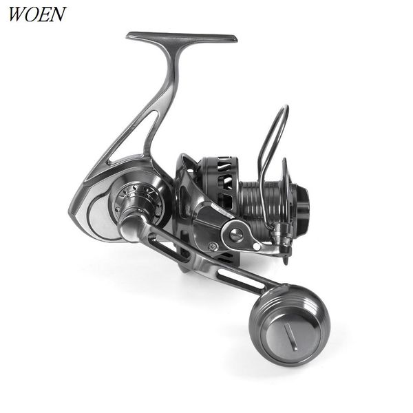 

wk6000 all aluminum alloy cnc spinning reel carbon brake pad fishing force 30kg deep sea fishing wheel speed ratio: 5.5:1