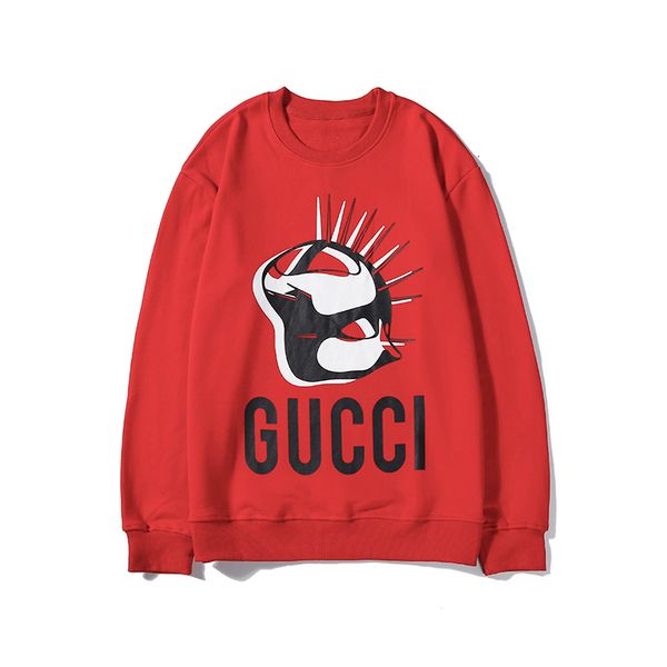 

2020 новых людей женщин письмо printed повседневный пуловер лучшие качества sweateshirts весна осень свитера черный красный одежда b104532v, Black